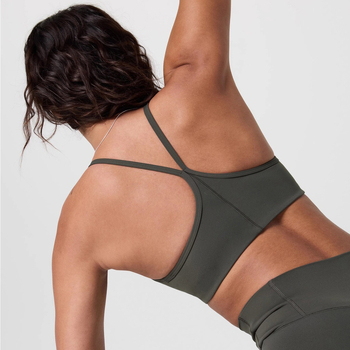 Crzyoga Butterluxe Sievietes sporta krūšturis jogai – pilnas kausiņas, plānas veidotas kausiņas, fiksētas dubultās siksnas, neilona-spandeks maisījums