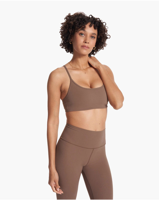 Crzyoga Butterluxe Sievietes sporta krūšturis jogai – pilnas kausiņas, plānas veidotas kausiņas, fiksētas dubultās siksnas, neilona-spandeks maisījums