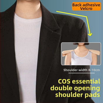 Plecu spilventiņi ar Velcro, nemanāmi un pretdrīzoši, ātri pielāgo plecu līniju; Materiāls: neaudums; Biezums: normāls