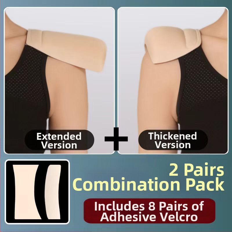 Plecu spilventiņi ar Velcro, nemanāmi un pretdrīzoši, ātri pielāgo plecu līniju; Materiāls: neaudums; Biezums: normāls