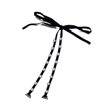 Krūšu siksniņa ar pērļu mezgliem un dārgakmeņiem – dārgakmeņu stils, neilons, pavasaris 2024