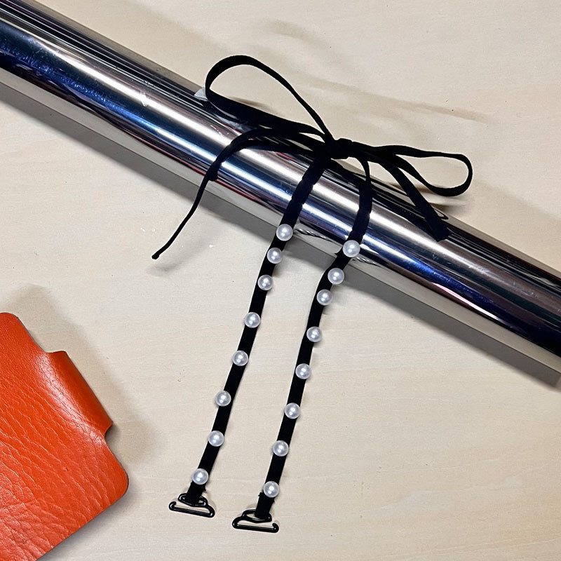 Krūšu siksniņa ar pērļu mezgliem un dārgakmeņiem – dārgakmeņu stils, neilons, pavasaris 2024