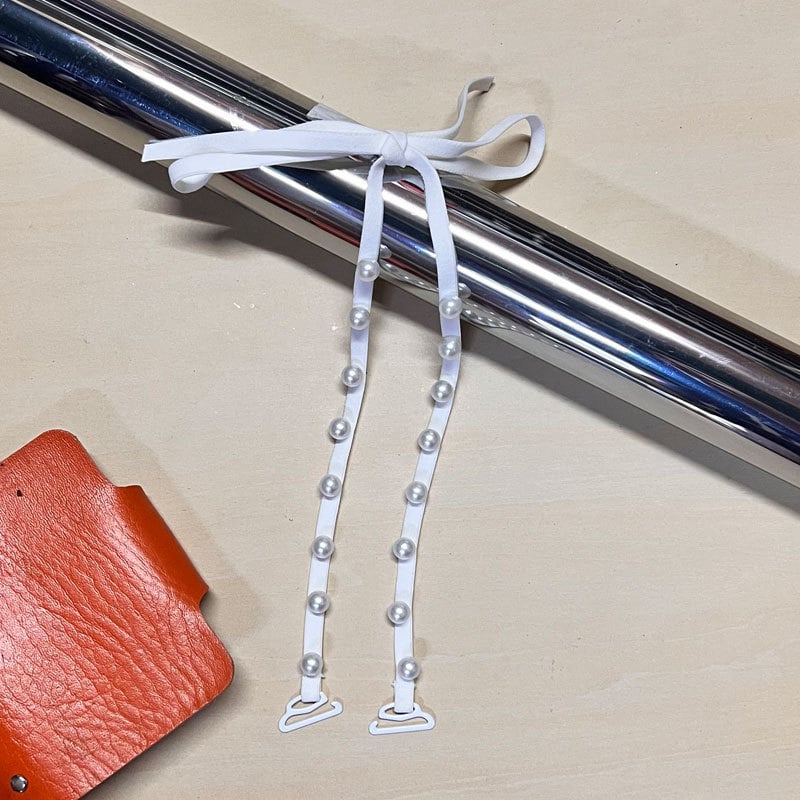 Krūšu siksniņa ar pērļu mezgliem un dārgakmeņiem – dārgakmeņu stils, neilons, pavasaris 2024