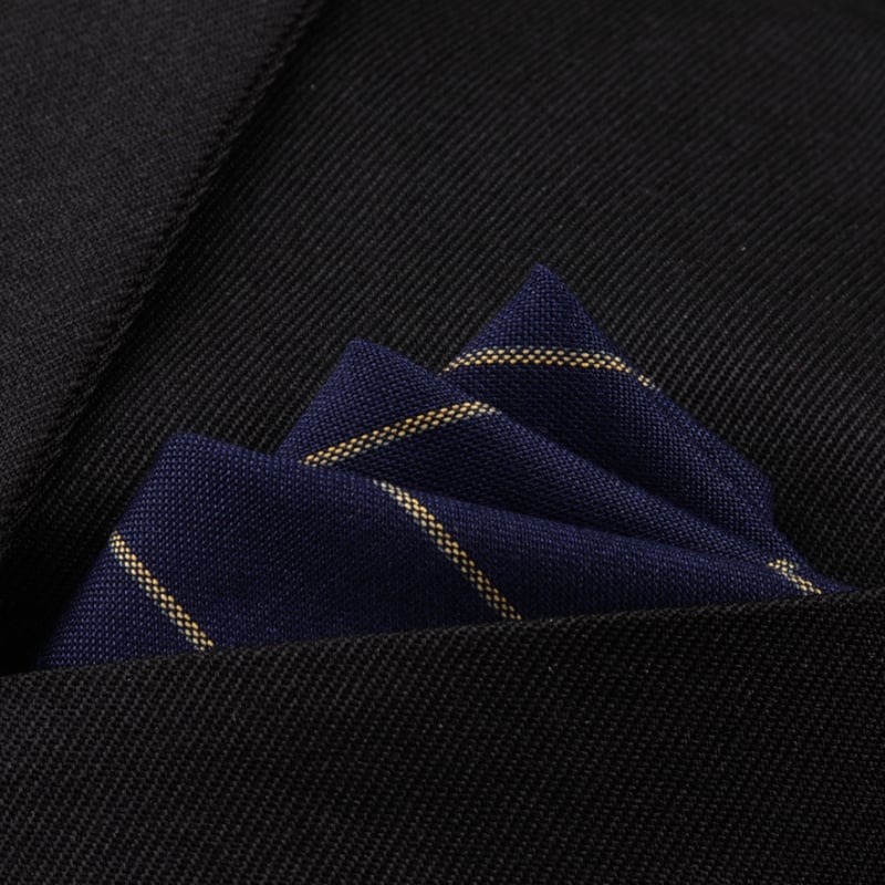 Joslaina kabatas lakatiņa uzvalkam, jacquard audums, poliestera-kokvilnas maisījums, poliestera odere