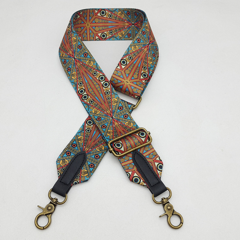 Nosač ramena za torbu – boemski etnički stil, poliester, otporan na habanje, smanjuje opterećenje, podesiva, Zima 2025