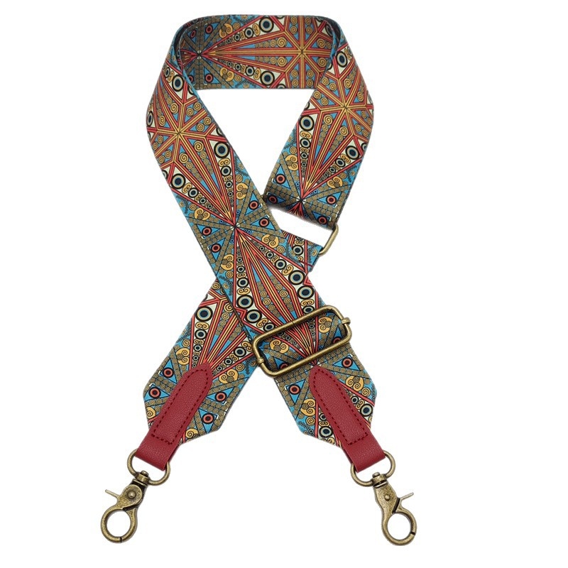 Nosač ramena za torbu – boemski etnički stil, poliester, otporan na habanje, smanjuje opterećenje, podesiva, Zima 2025