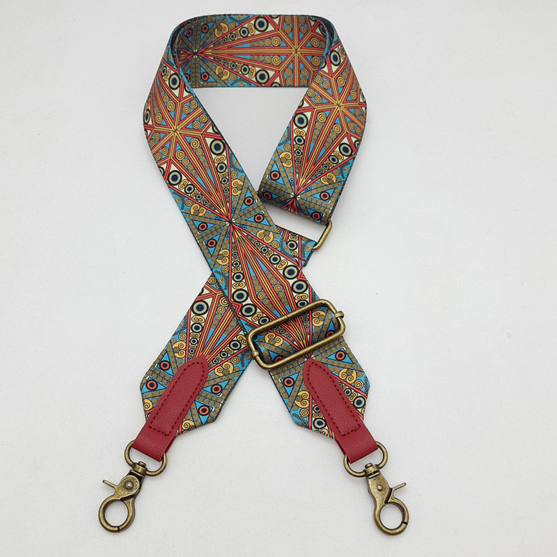 Nosač ramena za torbu – boemski etnički stil, poliester, otporan na habanje, smanjuje opterećenje, podesiva, Zima 2025