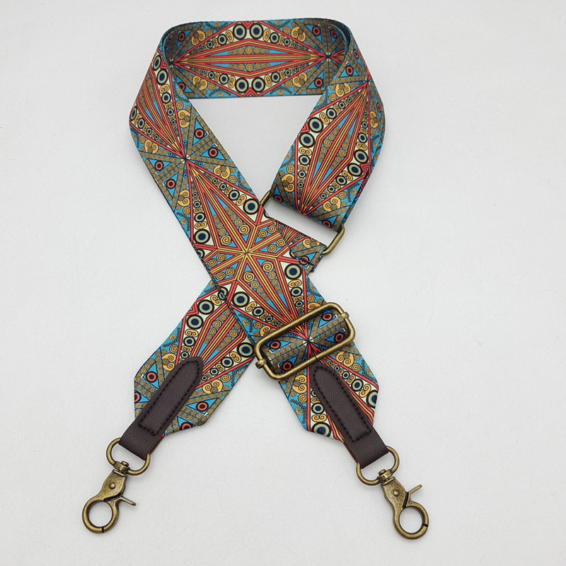 Nosač ramena za torbu – boemski etnički stil, poliester, otporan na habanje, smanjuje opterećenje, podesiva, Zima 2025