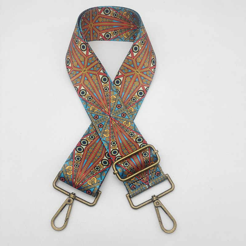 Nosač ramena za torbu – boemski etnički stil, poliester, otporan na habanje, smanjuje opterećenje, podesiva, Zima 2025