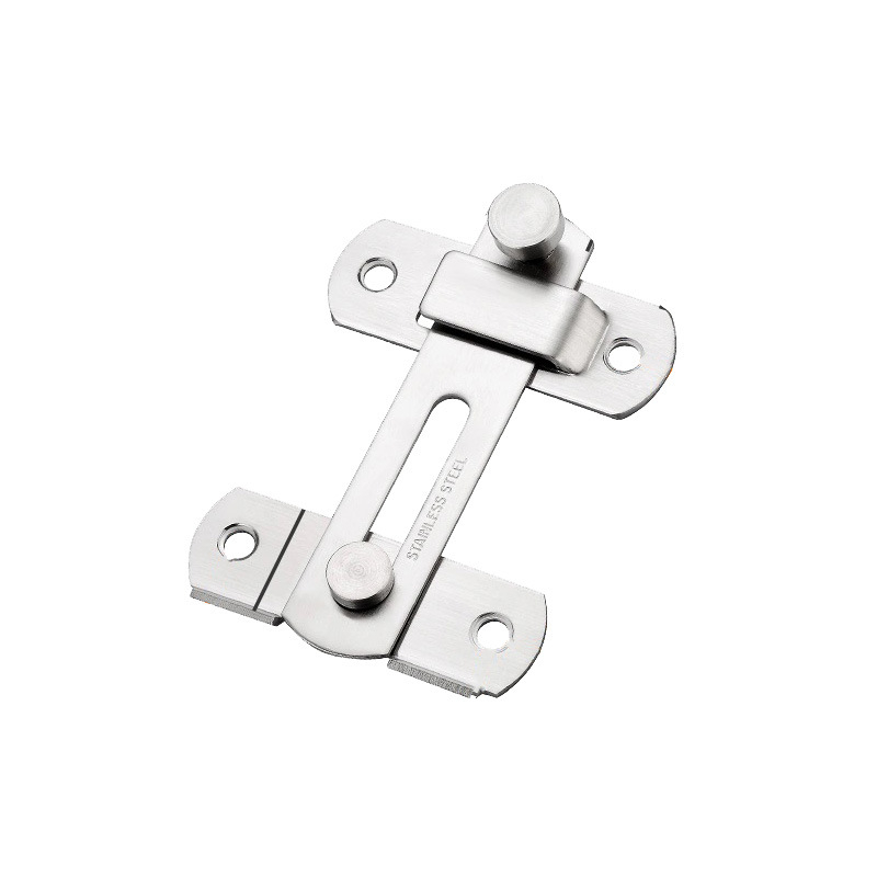 Nerūsējošā tērauda durvju bloķētājs, pulēta virsma, mūsdienīgs minimālisma stils, zīmols Three cats, modelis Door lock latch