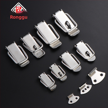 Nerūsējošā tērauda Duckbill aizvērējs, piemērots koka kastēm, ūdens tvertnēm un instrumentu kastēm, pulēta virsma, mūsdienīgs minimālisks stils