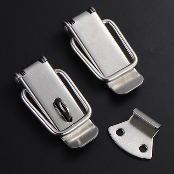 Nerūsējošā tērauda Duckbill aizvērējs, piemērots koka kastēm, ūdens tvertnēm un instrumentu kastēm, pulēta virsma, mūsdienīgs minimālisks stils