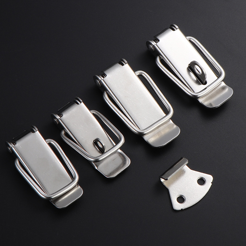 Nerūsējošā tērauda Duckbill aizvērējs, piemērots koka kastēm, ūdens tvertnēm un instrumentu kastēm, pulēta virsma, mūsdienīgs minimālisks stils