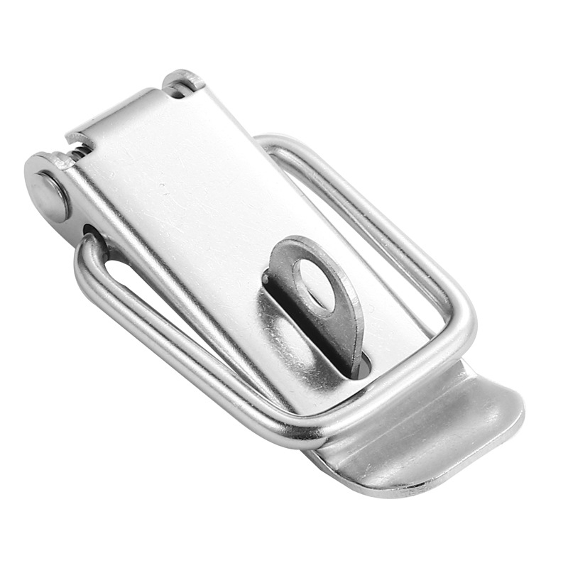 Nerūsējošā tērauda Duckbill aizvērējs, piemērots koka kastēm, ūdens tvertnēm un instrumentu kastēm, pulēta virsma, mūsdienīgs minimālisks stils