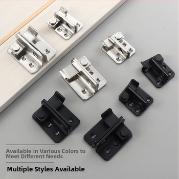 Nerūsējošā tērauda slīdējošu durvju slēdzis – kreisā un labā puse, pulēta virsma, mūsdienīgs minimālisks hardvārs