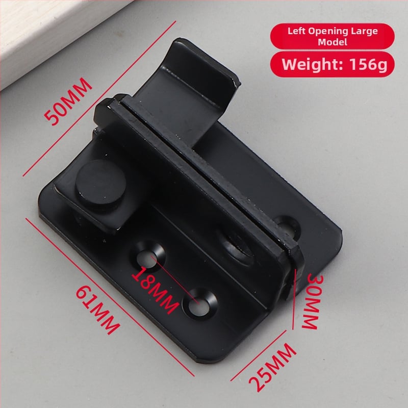 Nerūsējošā tērauda slīdējošu durvju slēdzis – kreisā un labā puse, pulēta virsma, mūsdienīgs minimālisks hardvārs