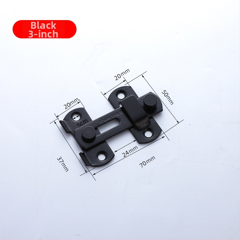 Nerūsējošā tērauda durvju aizslēdzējs 003 | mūsdienīgs vienkāršs stils, piemērots māju un vannas istabas durvīm