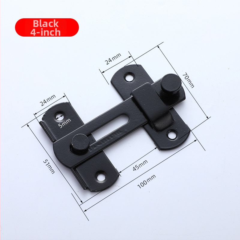 Nerūsējošā tērauda durvju aizslēdzējs 003 | mūsdienīgs vienkāršs stils, piemērots māju un vannas istabas durvīm