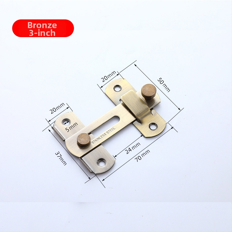 Nerūsējošā tērauda durvju aizslēdzējs 003 | mūsdienīgs vienkāršs stils, piemērots māju un vannas istabas durvīm