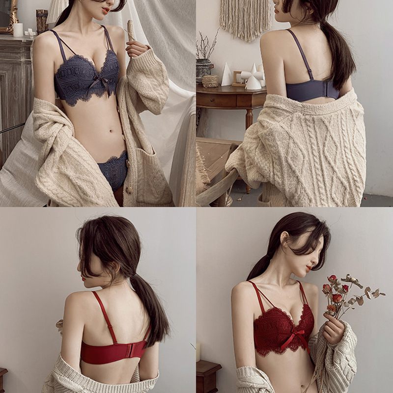 Set grudnjaka – 3/4 kupa, bez žice, najlon tkanina, dvostruke podesive naramenice, stražnje tri kopče