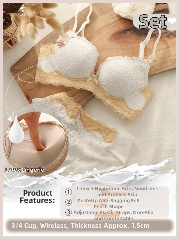 Seksi sieviešu krūšturu komplekts, bez stieņa, 3/4 kauss, augšējā atbalsta, regulējamas siksnas, mežģīne