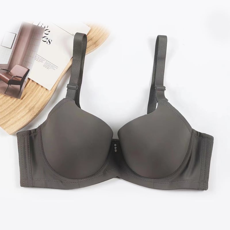 Mozhi Ni tradicionālais krūšturis ar metāla vadotnēm, 3/4 kauss, bezšuvju plāns formēts kauss, noņemamas dubultās siksnas, aizmugurē ar četrām rindu āķu aizdari