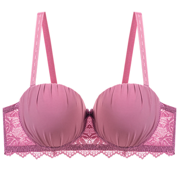 Push-Up grudnjak s čipkom, Model Manjiao Yi 6004; glavni materijal: najlon; podstava: spandex; uklonjive dvostruke naramenice; stražnje tri redove kopči; oblikovani košarice: tanke gore, debele dolje