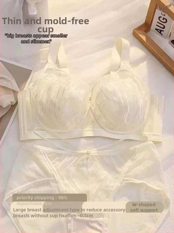 Mežģīņu krūšturis ar kausiem trusīšu ausu formā, plānas formētas krūzes, fiksētas plecu siksnas, aizmugurē četru rindu aizdare