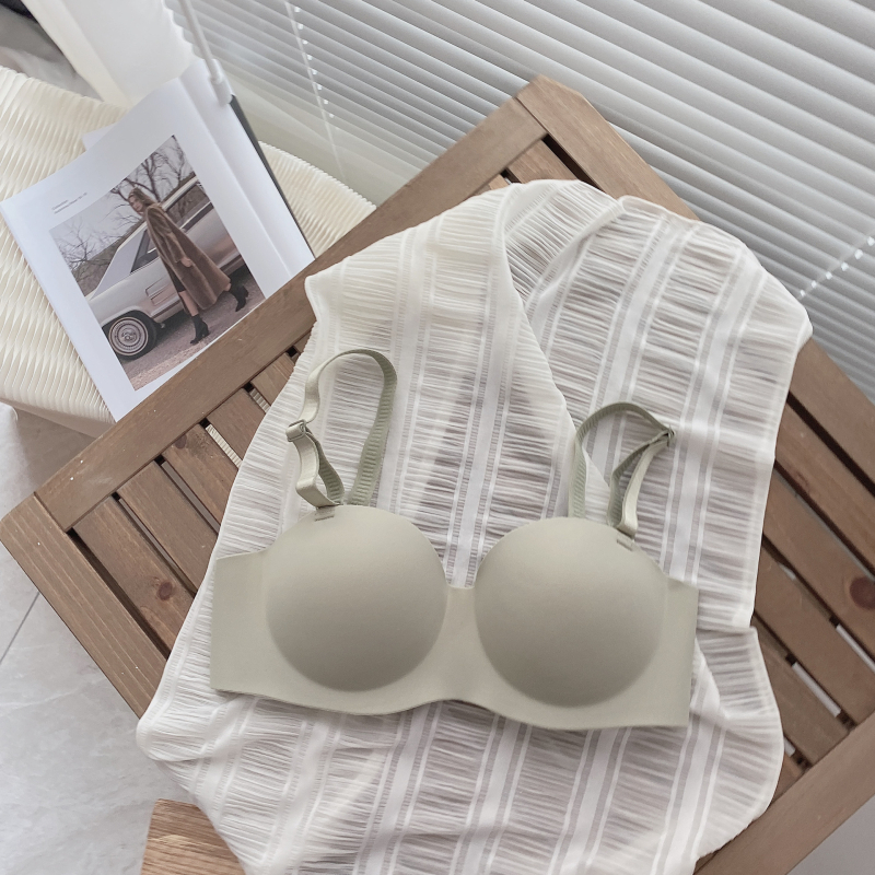 Man Yan Ting Neilona krūšturis, 3/4 kauss, Push-Up, bez tērauda gredena, noņemamas dubultās lencītes, veidota krūšu forma: augšējā daļa plāna, apakšējā biezāka