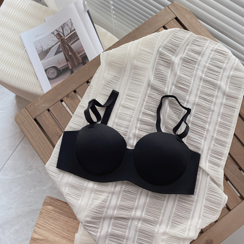 Man Yan Ting Neilona krūšturis, 3/4 kauss, Push-Up, bez tērauda gredena, noņemamas dubultās lencītes, veidota krūšu forma: augšējā daļa plāna, apakšējā biezāka