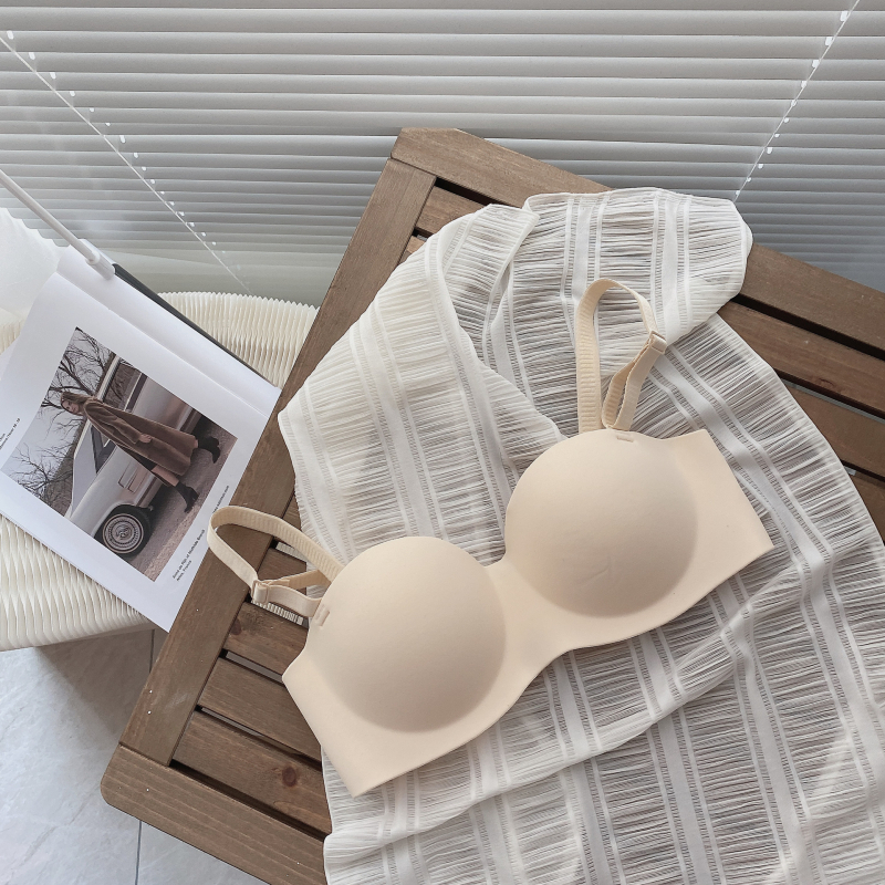 Man Yan Ting Neilona krūšturis, 3/4 kauss, Push-Up, bez tērauda gredena, noņemamas dubultās lencītes, veidota krūšu forma: augšējā daļa plāna, apakšējā biezāka