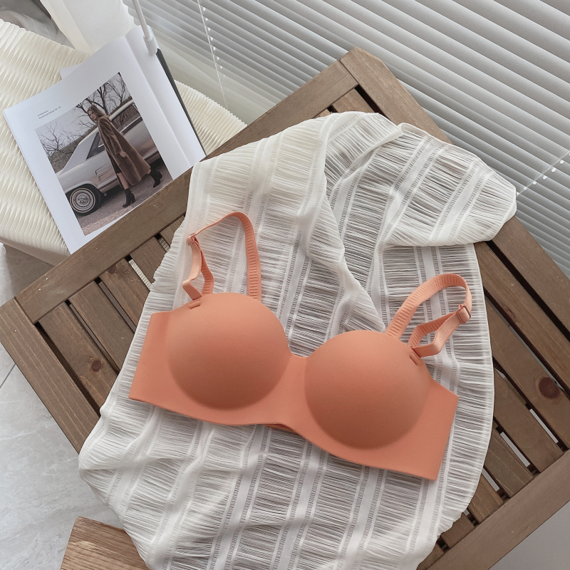 Man Yan Ting Neilona krūšturis, 3/4 kauss, Push-Up, bez tērauda gredena, noņemamas dubultās lencītes, veidota krūšu forma: augšējā daļa plāna, apakšējā biezāka