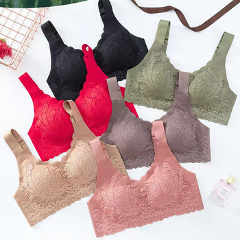 Krūšturis ar 3/4 kausu, plāns formēts kauss, fiksētas dubultās lencītes, mugurējā trīs rindu aizdare, kokvilna