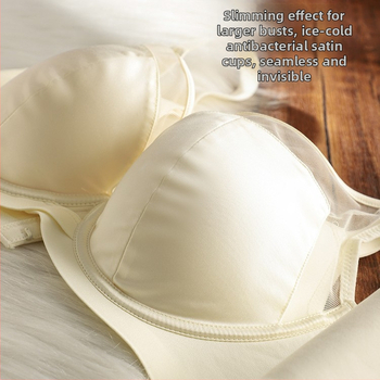 Kokvilnas krūštura komplekts | 3/4 kausi, augšējā daļa plāna, apakšējā daļa bieza | fiksētas dubultās siksnas | mugurējā aizdare ar trim āķu rindām