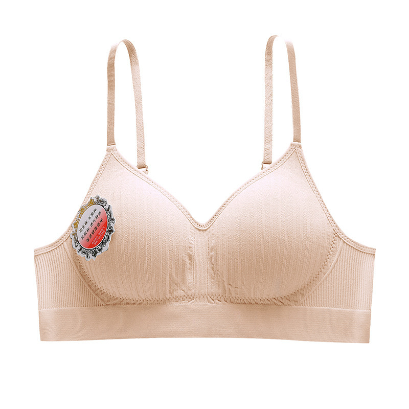 Bezšuvju sieviešu krūšturis ar fiksētām lencēm, pilnas kauss, vidēja veidojuma kauss, neilona audums