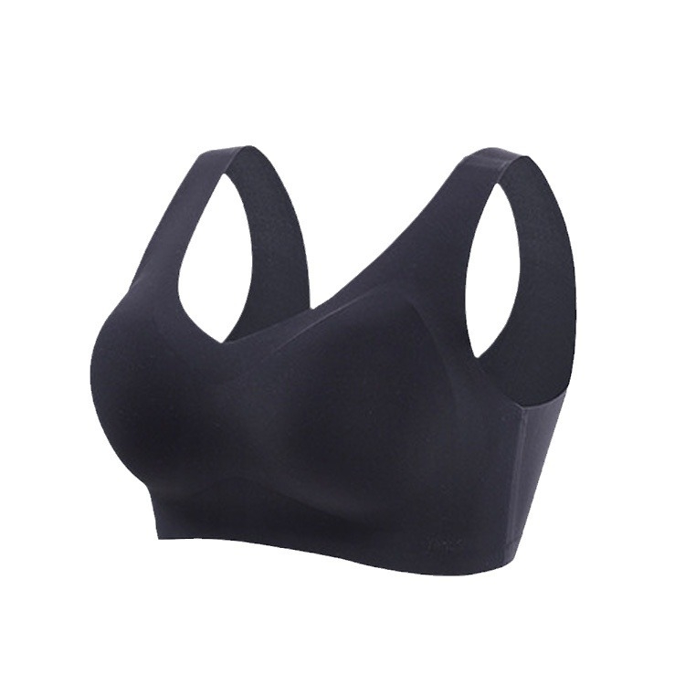 Sporta bustu topa bez šuvēm, elpojošs ar augšējo atbalstu, regulējamas siksnas; galvenais materiāls: nylon; odere: spandex.