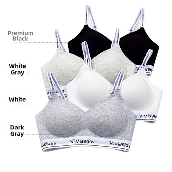 Modal krūštura komplekts, sporta stils, 3/4 kauss, veidota putas kauss, fiksētas dubultās siksnas, aizmugurē trīs rindu āķu aizdare, elpojošs, bez šuvēm