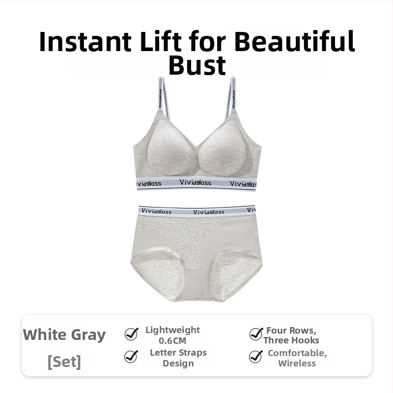 Modal krūštura komplekts, sporta stils, 3/4 kauss, veidota putas kauss, fiksētas dubultās siksnas, aizmugurē trīs rindu āķu aizdare, elpojošs, bez šuvēm