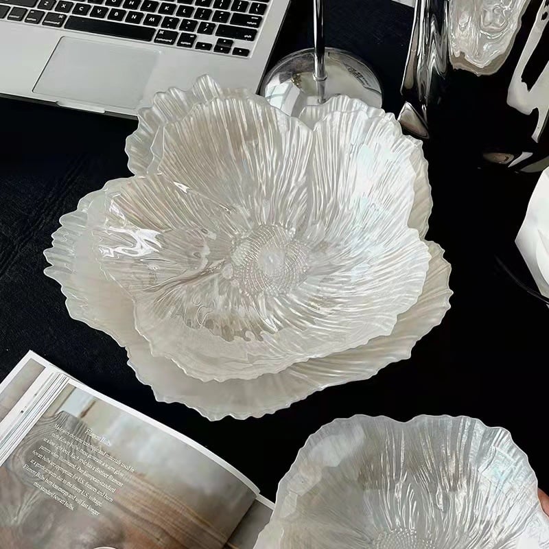 Jinghui стъклена чиния за плодове – Nordic Wind стил, първокласно качество, прост стил