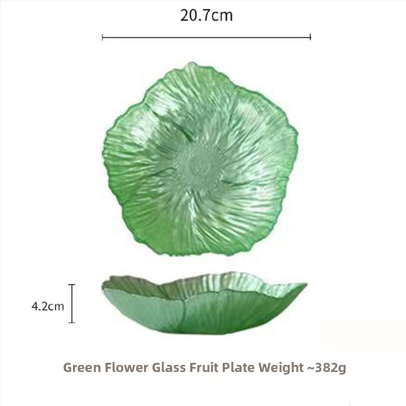 Jinghui γυάλινο πιάτο φρούτων – Nordic Wind στυλ, Πρώτης κατηγορίας ποιότητα, Απλό στυλ