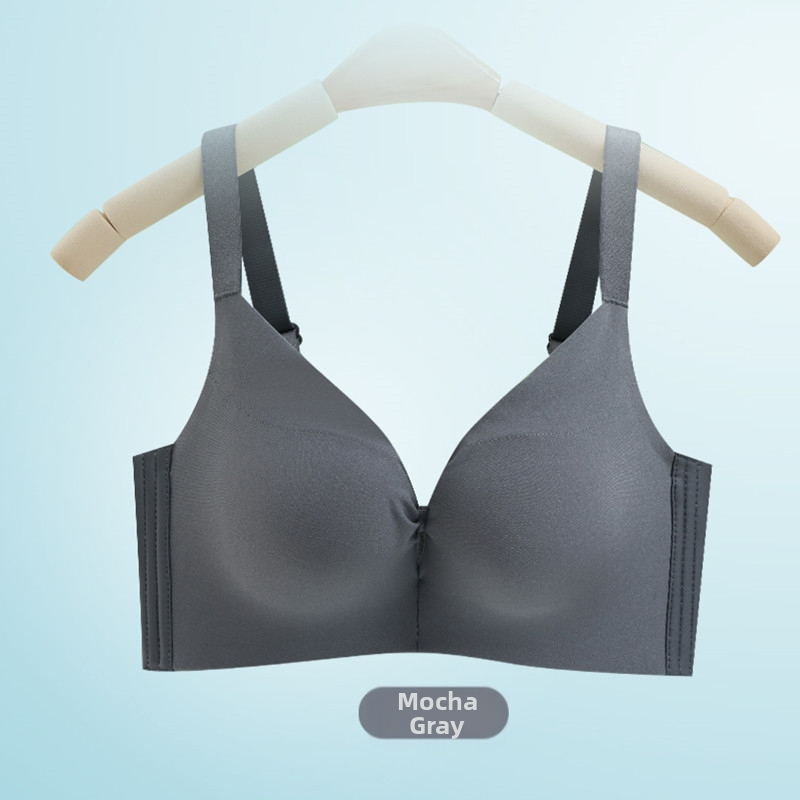 Modal krūšturis ar 3/4 formēto kausu, bezšuvju dizains, fiksētas dubultās siksnas, mugurējā četrrindu aizdare