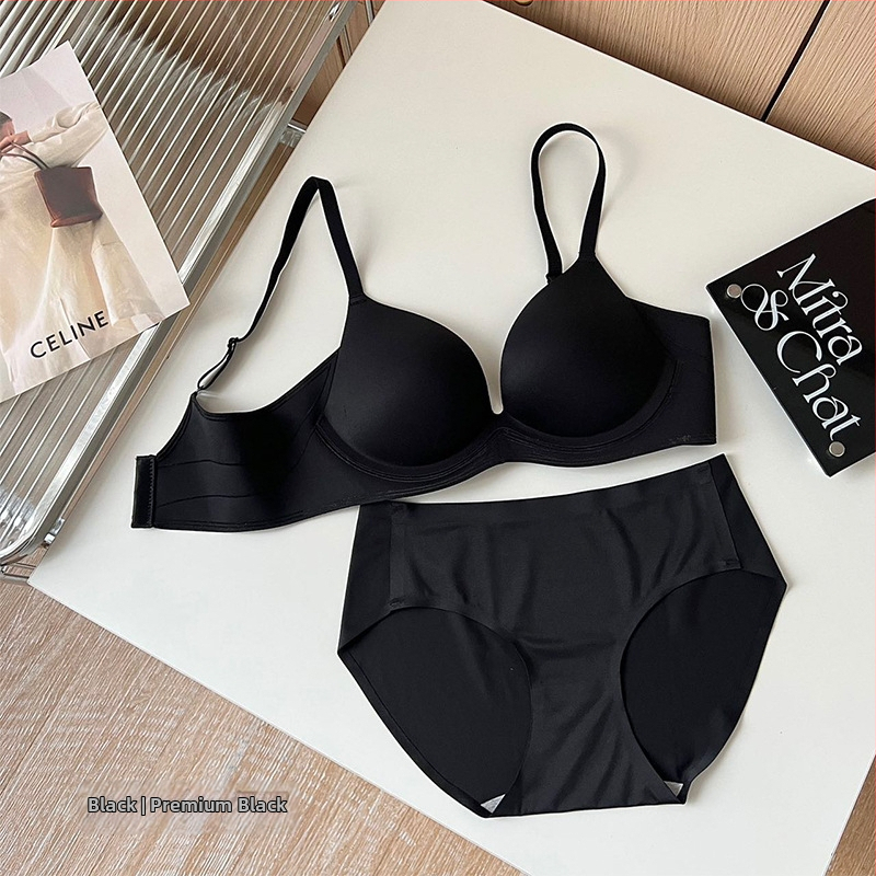 Bezšuvju glancēts push-up krūšturis sievietēm, neilons, kauss 3/4, aizmugures četru āķu aizdare, fiksētas siksnas, elpojoša mīksta atbalsta