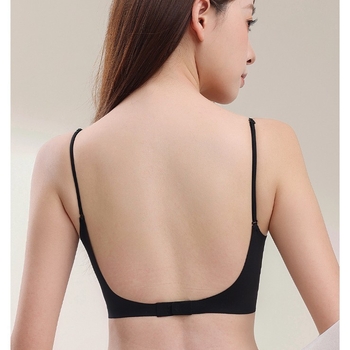 Bezšuvju push-up krūšturis ar plānām formējošām kupām, pilns kupas, galvenais materiāls: neilons 80–90%, oderējums: spandeks ≤30%, fiksētas dubultās plecu siksnas