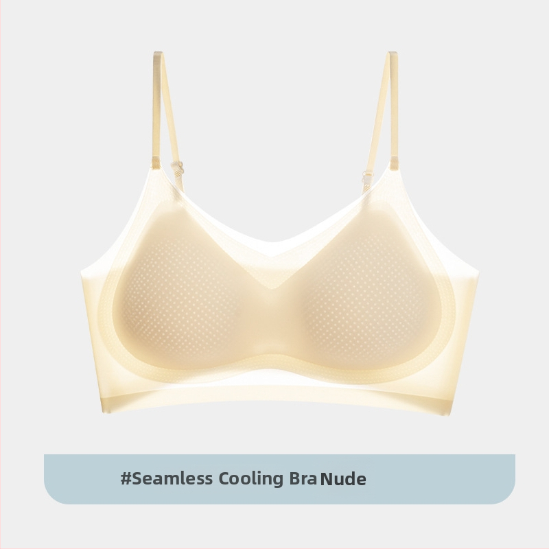 Yixingyao Bezšuvju krūšturis bez stieples, viengabala dizains, 3/4 kauss, plāns veidots kauss, neilons ar elastāna oderi