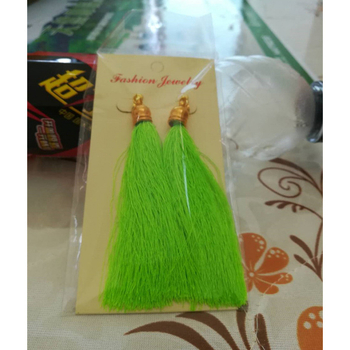 Auskaru pūciņām meitenēm - garas pūciņas, no plastmasas/rezinā, bērnu rotaslietas Nepāles stilā, pielāgojami