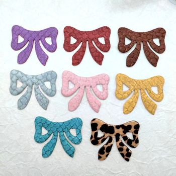 Dječja kopča za kosu s velikom mašnicom, leopard uzorak od konjske dlake i kože (Ručna izrada; Podrijetlo: Qingdao; Ljeto 2024; Materijal: Cortex)