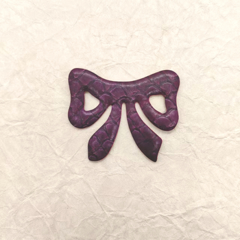 Dječja kopča za kosu s velikom mašnicom, leopard uzorak od konjske dlake i kože (Ručna izrada; Podrijetlo: Qingdao; Ljeto 2024; Materijal: Cortex)