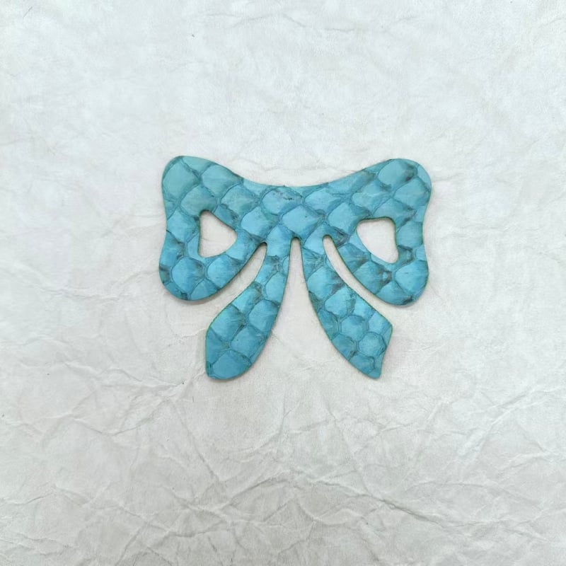 Dječja kopča za kosu s velikom mašnicom, leopard uzorak od konjske dlake i kože (Ručna izrada; Podrijetlo: Qingdao; Ljeto 2024; Materijal: Cortex)