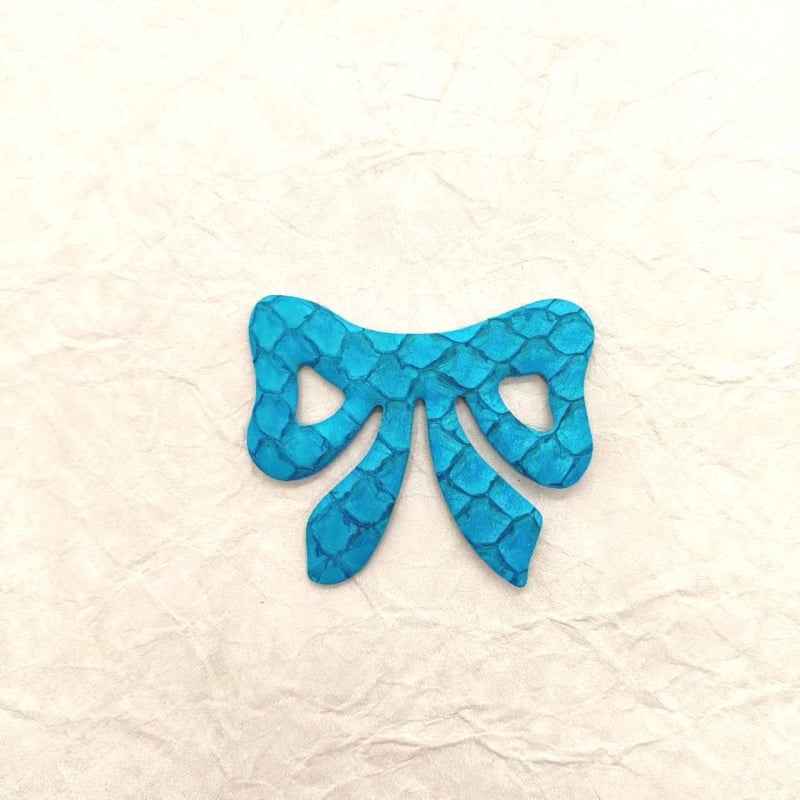 Dječja kopča za kosu s velikom mašnicom, leopard uzorak od konjske dlake i kože (Ručna izrada; Podrijetlo: Qingdao; Ljeto 2024; Materijal: Cortex)