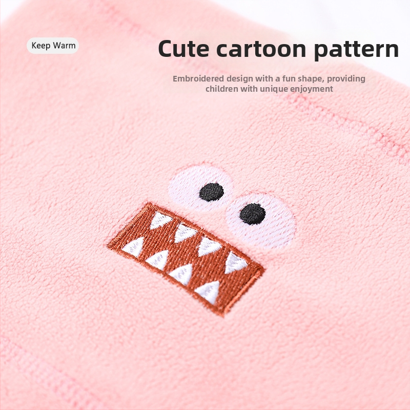 Zimski šal za vrat – Ori Velvet, fleece podstava, topao, Cartoon uzorak, za vožnju biciklom na otvorenom